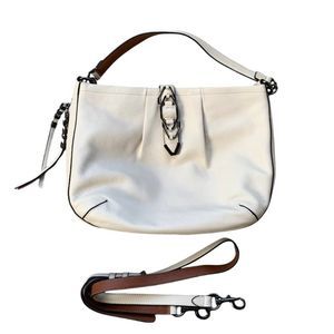 Vince Camuto Leather Luk Handbag Crossbody Vaporous Gray Off White